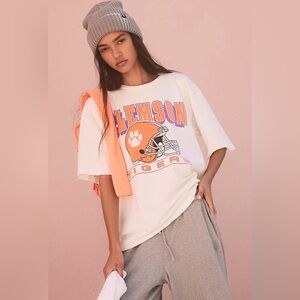 Free People Clemson Boyfriend Tee Sz Xs BNWT